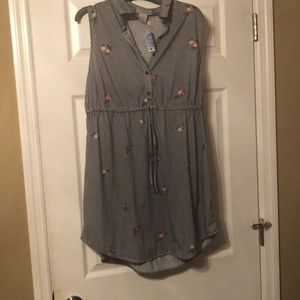 Black & White with floral print